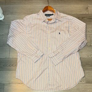 Ralph Lauren Men's Big & Tall Button Down Shirt 18 36/37 XXL Classic Fit